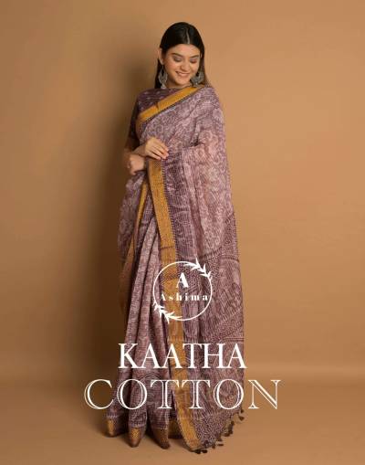 KAATHA COTTON BY ASHIMA COTTON SAREE MANUFACTURER IN INDIA